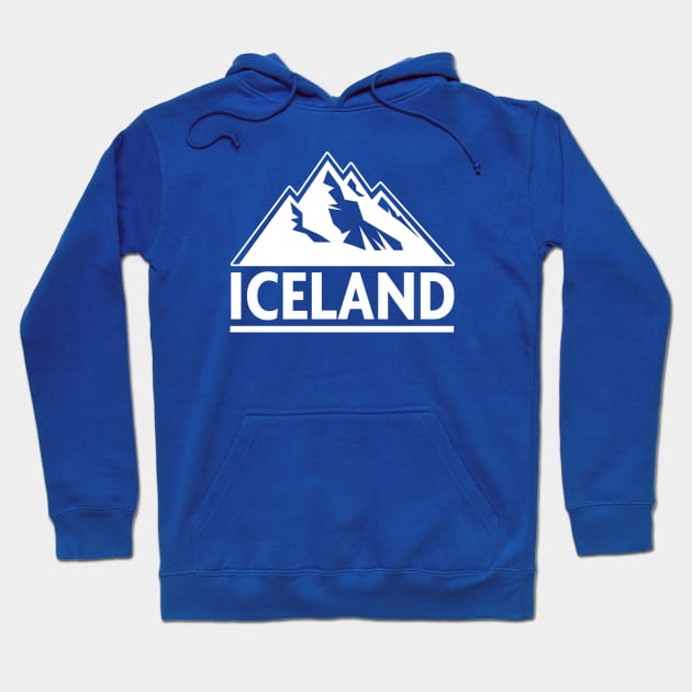 Iceland Mountain T-shirt Hoodie by VeryBear